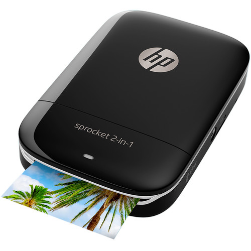 HP Sprocket 2-in-1 Smartphone Printer & Instant Camera (Black)