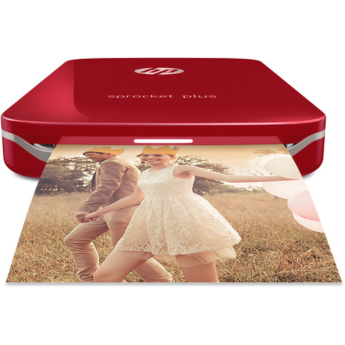 HP Sprocket Plus Instant Portable Photo Printer (Red)