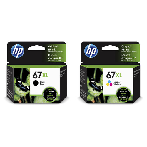 HP 67XL High-Yield Ink Cartridge Set for ENVY 6055 and 6455 All-In-One Printers