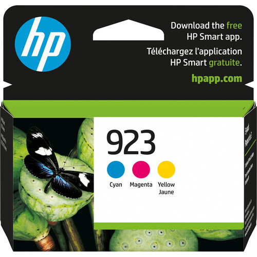 HP 923 Cyan/Magenta/Yellow Original Ink Cartridge (3-Pack)