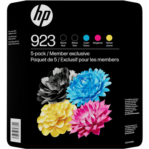 HP 923 Standard Black and Color Original Ink Cartridge Set
