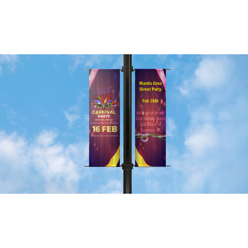 HP PVC-Free Double-Sided Pole Banner (54" x 164')