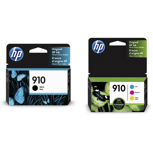 HP 910 Black and Tri-Color Ink Cartridge Set