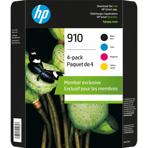 HP 910 Standard Black and Standard Color Original Ink Cartridge Set