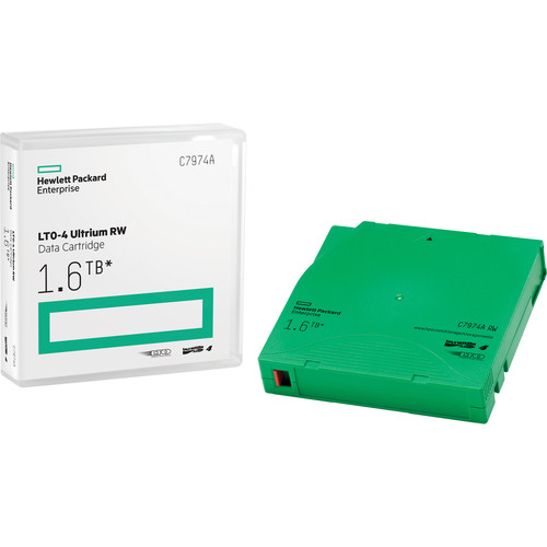 Hewlett Packard Enterprises 1.6TB LTO-4 Ultrium RW Data Cartridge (Green)
