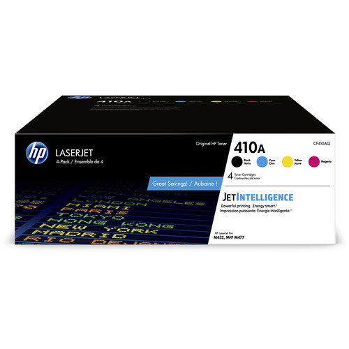 HP 410A Black/Cyan/Magenta/Yellow LaserJet Toner Cartridges (4-Pack)