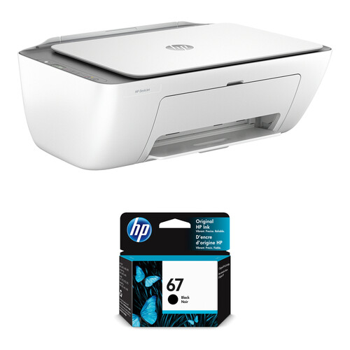 HP DeskJet 2855e All-in-One Printer with HP 67 Black Ink Cartridge Kit