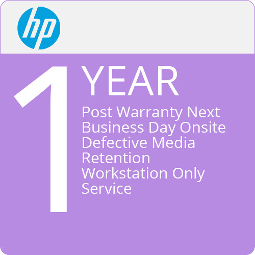 HP 1-Year Post Warranty Next Business Day Onsite Support with Media Retention for Workstations