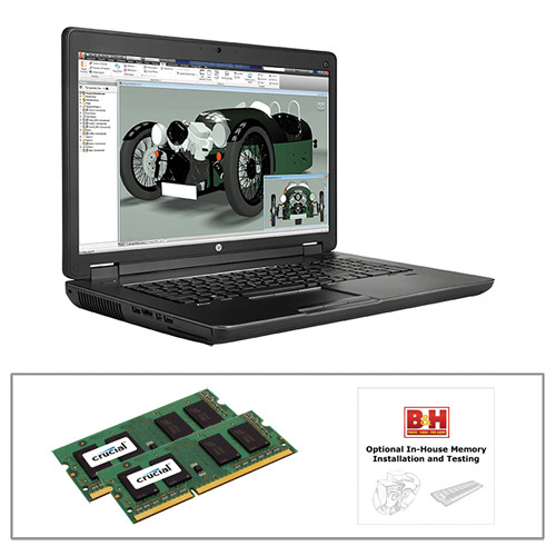 HP ZBook 17 G2 K4K37UT 17.3" Mobile Workstation Turnkey Kit with 16GB of RAM