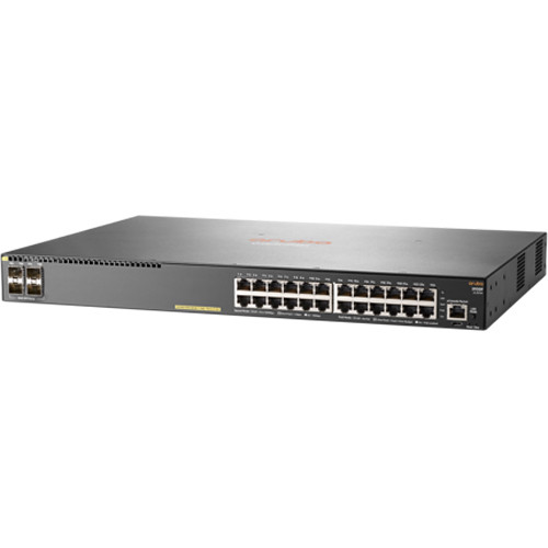 HPE Aruba Networking 2930F 24-Port Gigabit Ethernet PoE+ Switch with Four 1 Gb/s SFP Ports