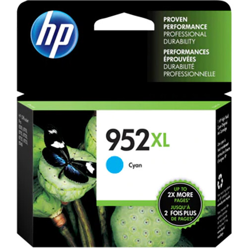 HP 952XL High Yield Cyan Original Ink Cartridge