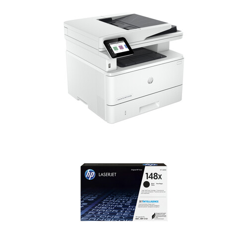 HP LaserJet Pro MFP 4101fdw All-in-One Monochrome Wireless Printer with 148X Black High-Yield Toner Cartridge Kit