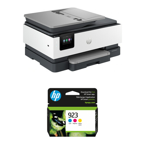 HP OfficeJet Pro 8139e Wireless All-in-One Printer Kit with Color Ink Cartridges