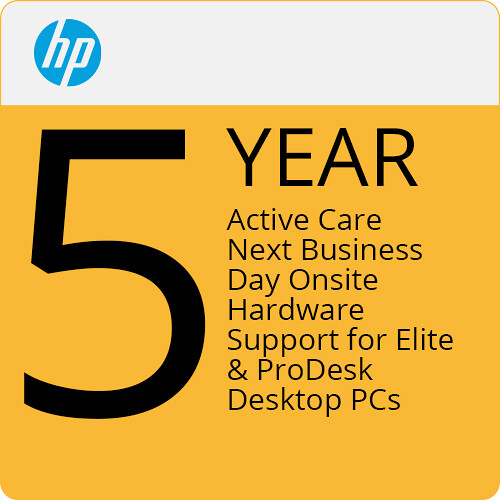 HP 4-Year Active Care Next Business Day Onsite Support Plan for Desktops