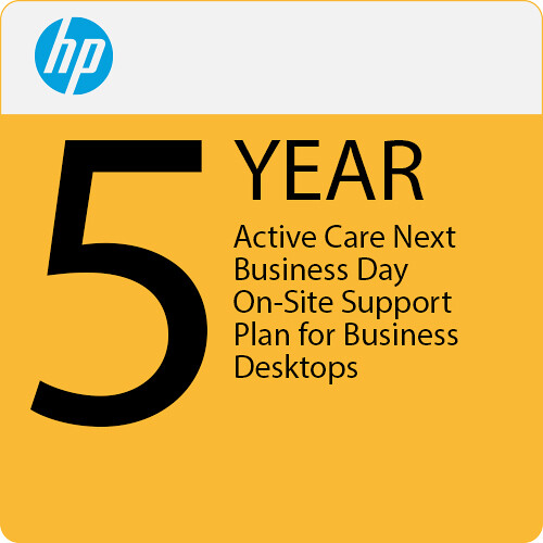 HP 5-Year Active Care Next Business Day On-Site Support Plan for Business Desktops