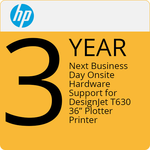 HP 3-Year Next Business Day Onsite Support Plan for Printers