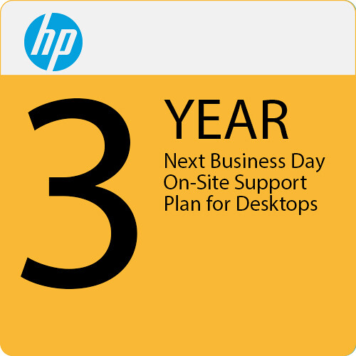 HP 3-Year Next Business Day On-Site Support Plan for Desktops