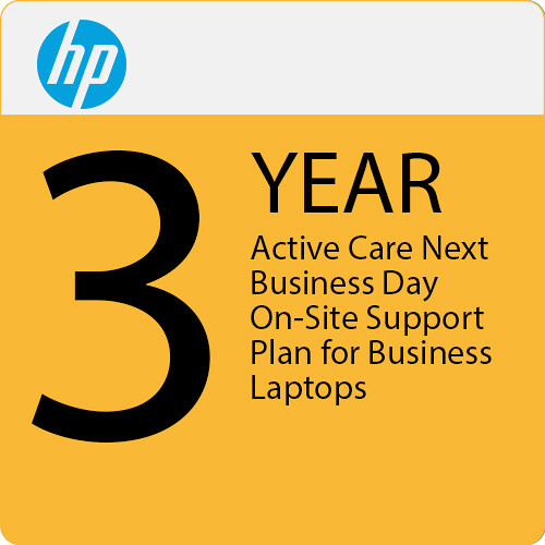 HP 3-Year Active Care Next Business Day On-Site Support Plan for Business Laptops