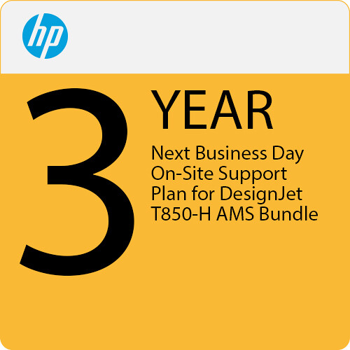 HP 3-Year Next Business Day On-Site Support Plan for DesignJet T850-H AMS Bundle