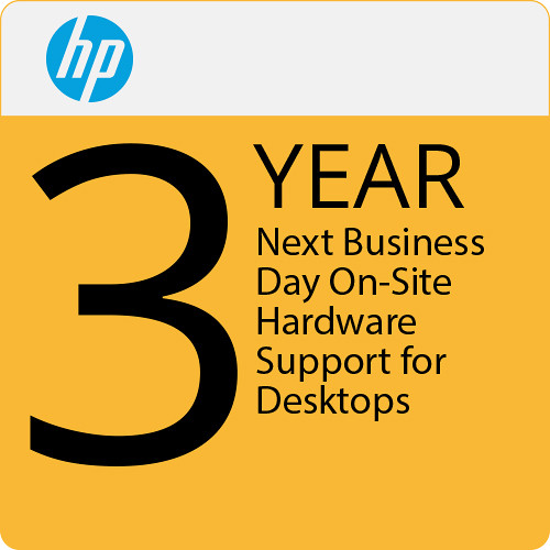 HP 3-Year Next Business Day On-Site Support Plan for Desktops