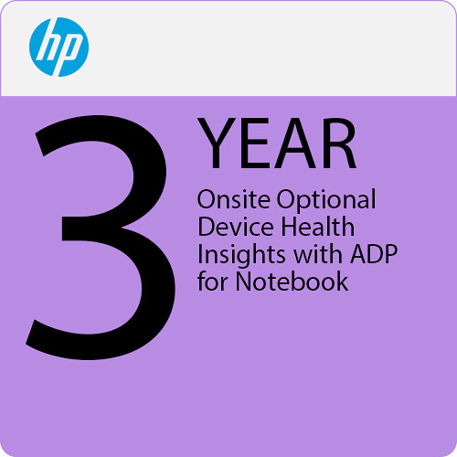 HP 3-Year Next Business Day On-Site Support Plan with ADP for Business Laptops