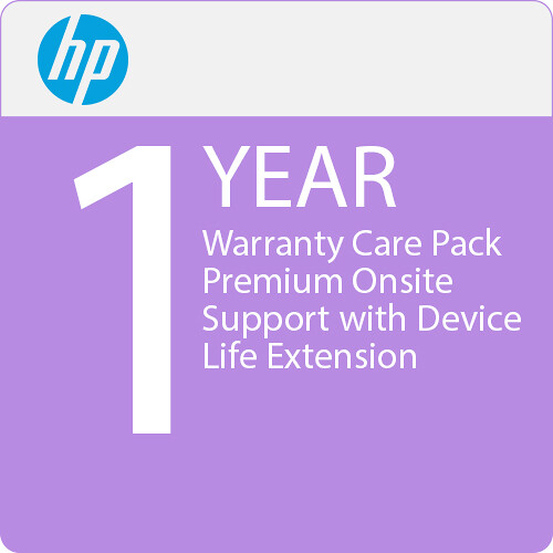 HP 1-Year Warranty Care Pack Premium Onsite Support with Device Life Extension