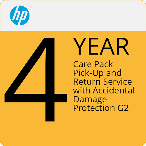 HP U9DQ5E 4-Year Care Pack Pick-Up and Return Service with Accidental Damage Protection G2