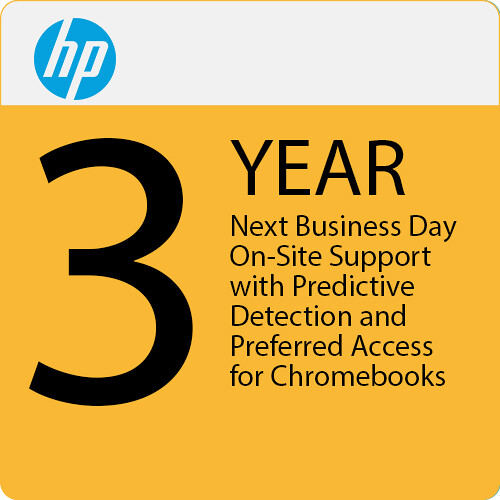 HP 3-Year Next Business Day On-Site Support with Predictive Detection and Preferred Access for Chromebooks