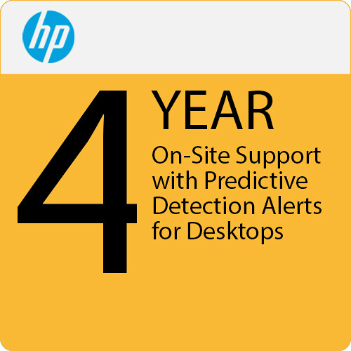 HP 4-Year Next Business Day On-Site Support with Predictive Detection for Business Desktops