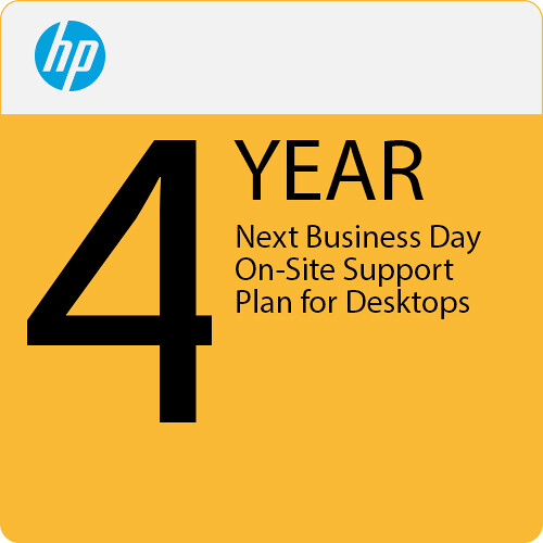 HP 4-Year Next Business Day On-Site Support Plan for Desktops