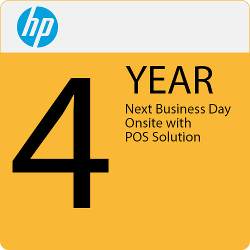 HP 4-Year Next Business Day On-Site Support Plan for POS Solutions