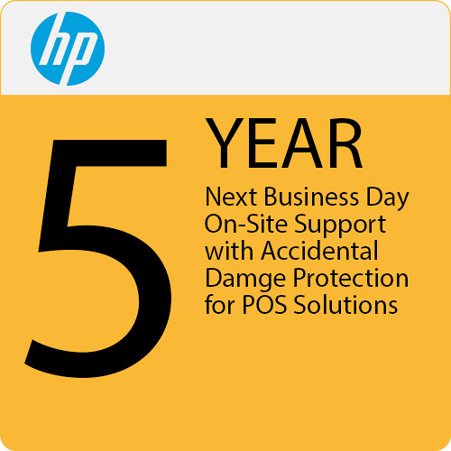 HP 5-Year Next Business Day On-Site Support Plan with ADP for POS Solutions