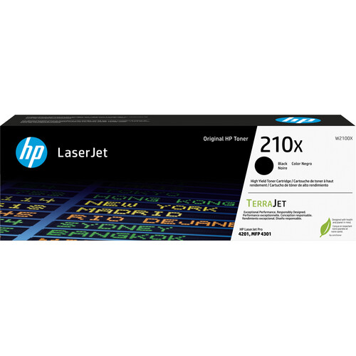 HP 210X High-Yield Black Laser Toner Cartridge