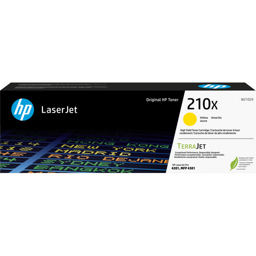 HP 210X High-Yield Yellow Laser Toner Cartridge