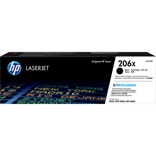 HP 206X High-Yield Black LaserJet Toner Cartridge