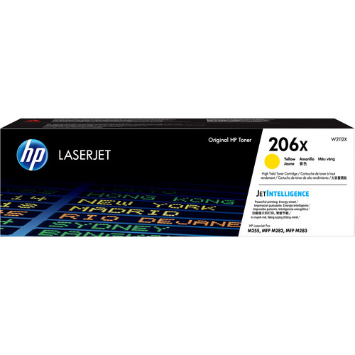 HP 206X High-Yield Yellow LaserJet Toner Cartridge