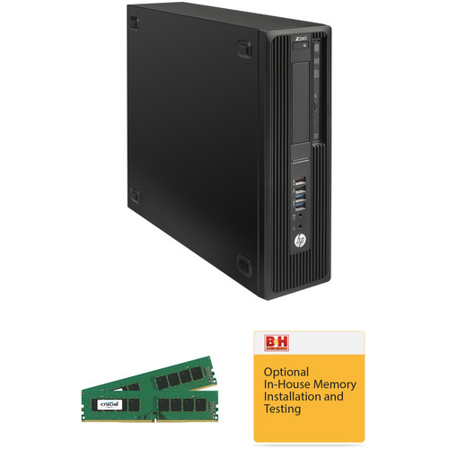HP Z240 Series Small Form Factor Turnkey Workstation with 32GB RAM