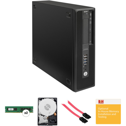 HP Z240 Series Small Form Factor Turnkey Workstation with 32GB RAM and 4TB Hard Drive