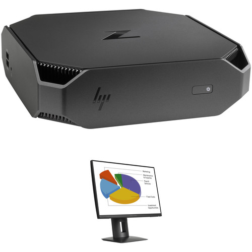 HP Z2 Mini G3 Desktop Workstation with Z24n 24" Widescreen IPS Monitor Kit