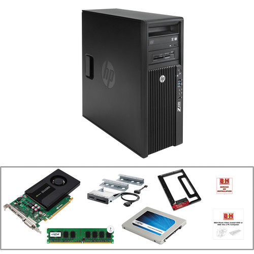 HP Z420 F1L02UT Workstation with 500GB SSD, 32GB RAM, Card