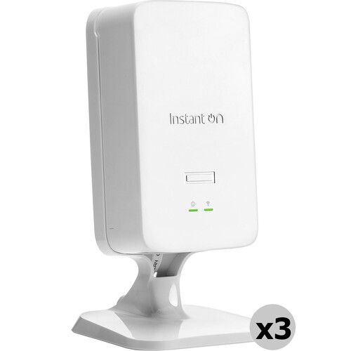 HPE Networking Instant On AP22D Dual-Band Wi-Fi 6 Access Point with Power Adapter (3-Pack)