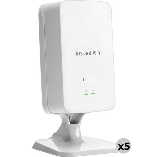 HPE Networking Instant On AP22D Dual-Band Wi-Fi 6 Access Point with Power Adapter (5-Pack)