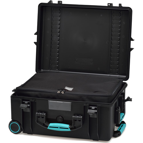 HPRC 2600 Wheeled Hard Case (Black with Blue Handle)