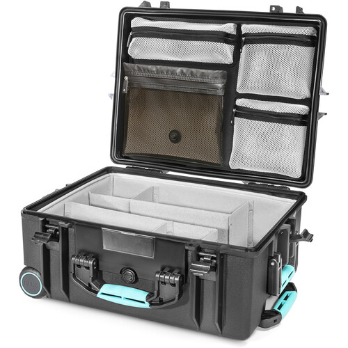 HPRC 2600W Wheeled Hard Case with Lid Organizer & Second Skin Divider Insert