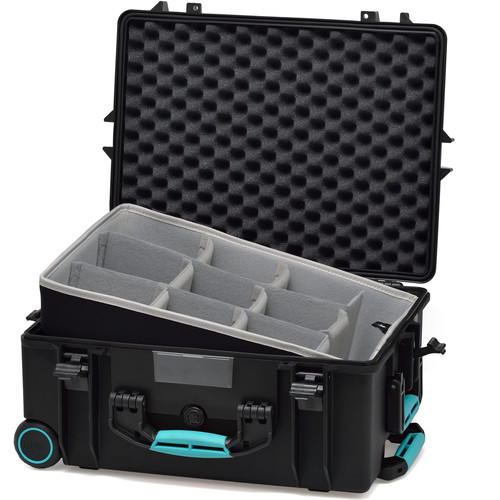 HPRC 2600 Wheeled Hard Case (Black with Blue Handle)