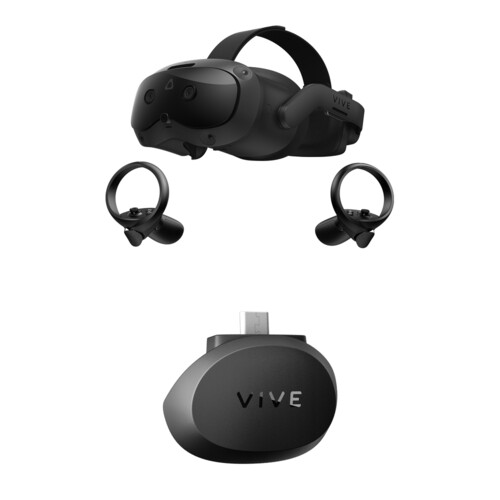 HTC VIVE Focus Vision VR Headset and VIVE Focus 3 Facial Tracker Kit (Consumer Edition)