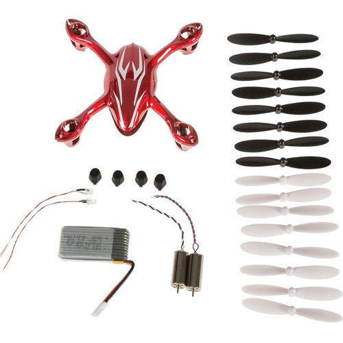 HUBSAN Crash Pack for H107C X4 Quadcopter (Red/White)