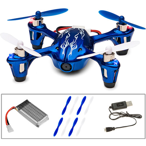 HUBSAN X4 H107C-HD Quadcopter with Spare Battery, Props and Changer Kit (Royal Blue)