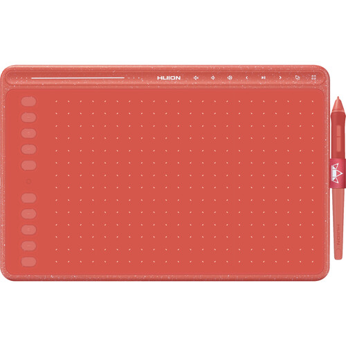 Huion Inspiroy HS611 Graphic Drawing Pen Tablet (Coral Red)