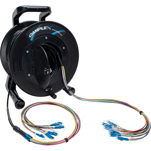 Camplex 12-Channel LC Single-Mode Fiber Tactical Reel (500')